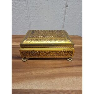 Starlite Mints Vintage Gold Tin Dalt Brand West Germany